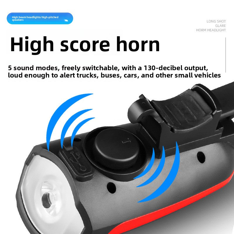 Gurexa™ Rechargeable Bike Light + Horn