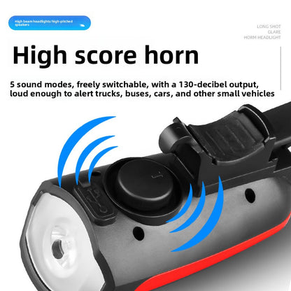 Gurexa™ Rechargeable Bike Light + Horn